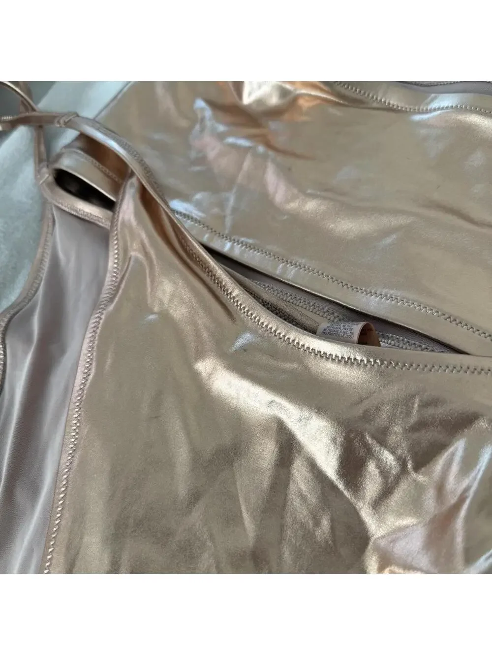 Skims copper metallic  bikini set NWT size 4x